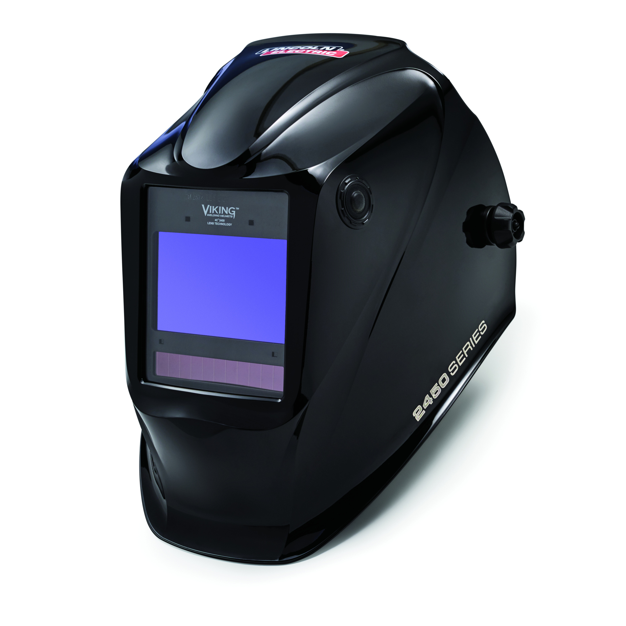 Lincoln Electric, VIKING 2450 Black Welding Helmet, Auto Darkening, Switch Time 1/25000 sec., Grind Mode, Model# K3028-4